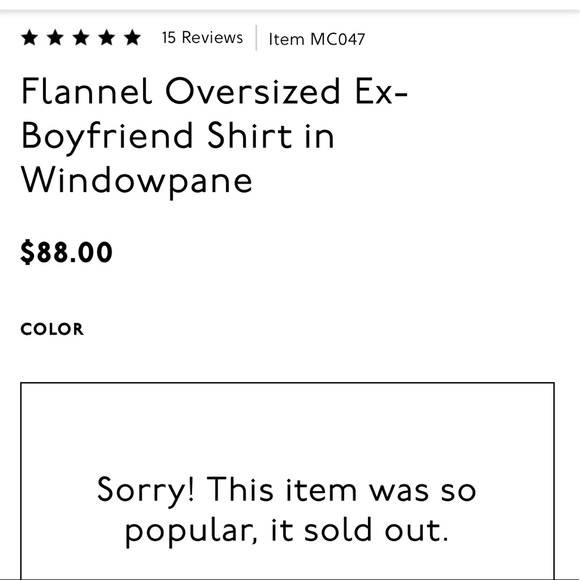 Madewell Flannel Oversized Ex-Boyfriend Shirt in Windowpane - Picture 5 of 16